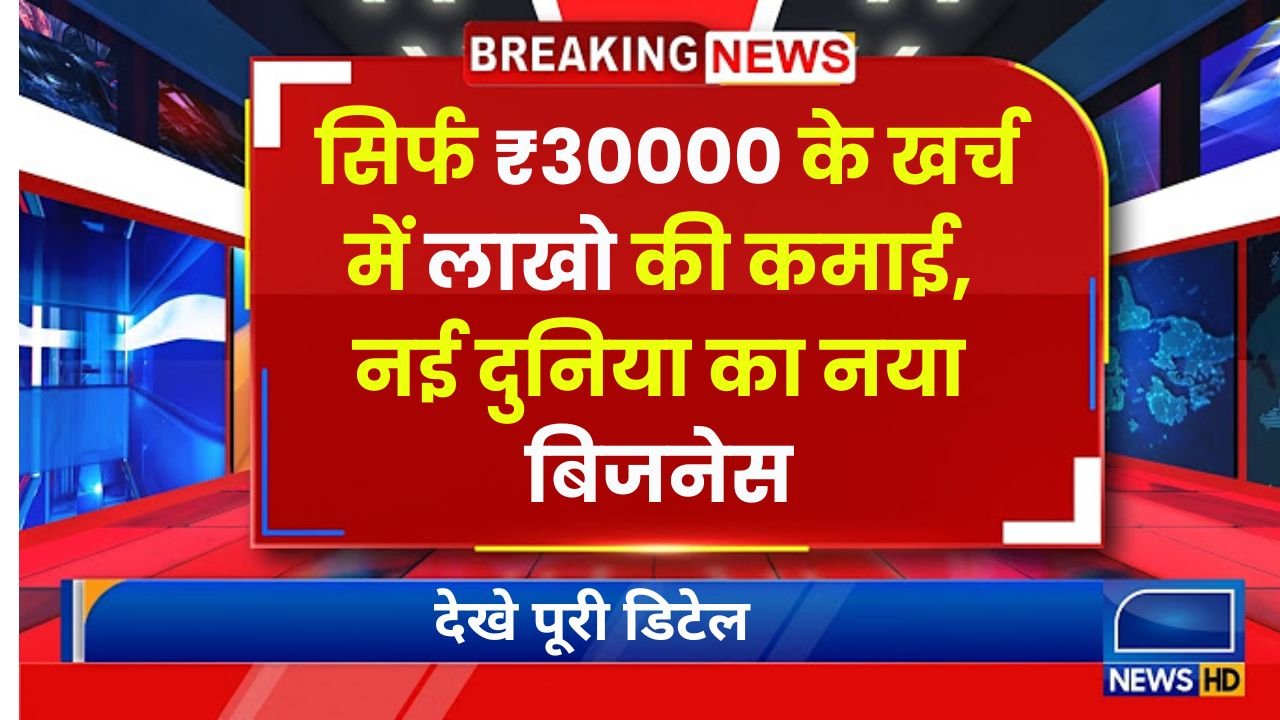 Business Idea: सिर्फ ₹30000 के खर्च में लाखो की कमाई, नई दुनिया का नया बिजनेस, देखे पूरी डिटेल