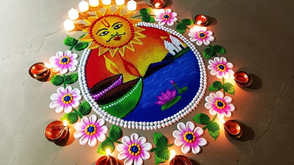 Chhath Puja Rangoli Design: महापर्व छठ के दिन जरूर बनाएं ये खूबसूरत रंगोली डिजाइन, त्‍योहार बनेगा स्पेशल, देखिए ऐसे बनाये रंगोली